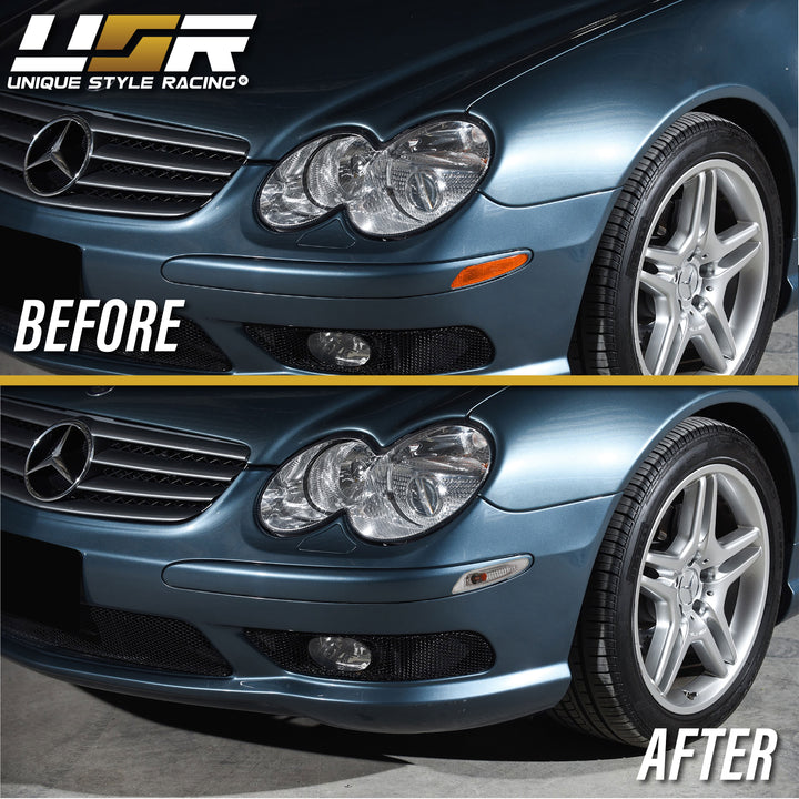 2003-2006 Mercedes SL Class R230 Clear or Smoke Front Bumper Side Marker Light
#lens-color_clear-lens