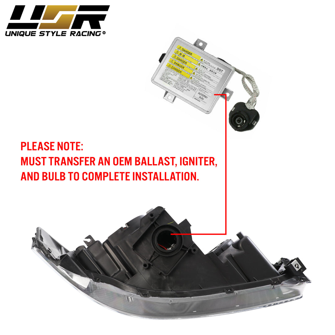 2004-2005 Acura TL Clear Corner Diffuser BiXenon D2S Projector Headlight