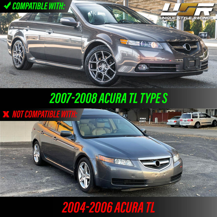 2006-2008 Acura TL Clear Corner DIFFUSER Bi-Xenon D2S Projector Headlight
#optional-items_headlights-and-nsx-style-smoke-bar-tail-lights