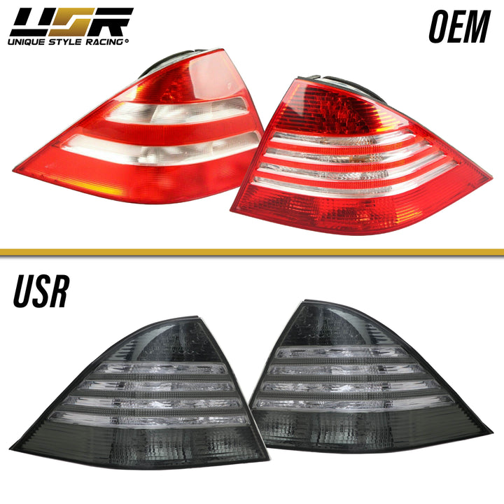 2000-2006 Mercedes S Class W220 Red / Clear or Smoke Lens LED Tail Light
#lens-color_smoke-lens