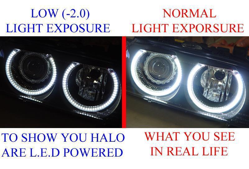 Unique Style Racing Limited Lifetime Warranty UHP (Ultra High Power) LED Angel Eye Halo Rings For DEPO or OEM BMW E46 Headlight
