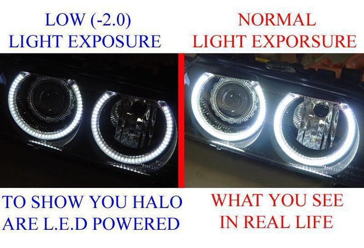 Unique Style Racing Limited Lifetime Warranty UHP (Ultra High Power) LED Angel Eye Halo Rings For DEPO or OEM BMW E46 Headlight