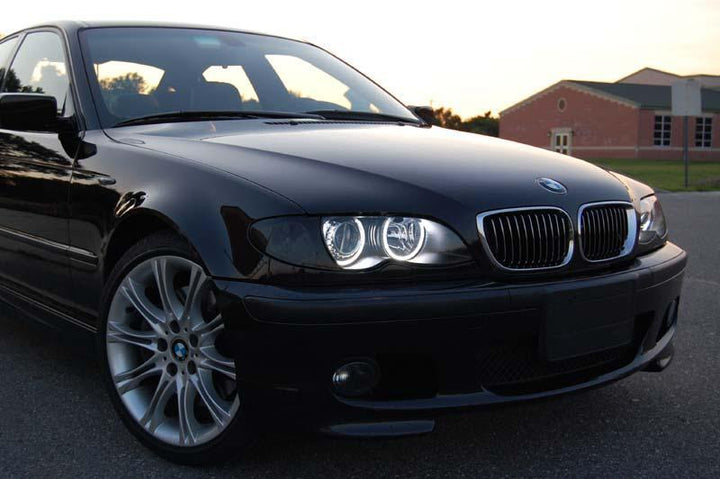 Unique Style Racing Limited Lifetime Warranty UHP (Ultra High Power) LED Angel Eye Halo Rings For or OEM BMW E46 Headlight