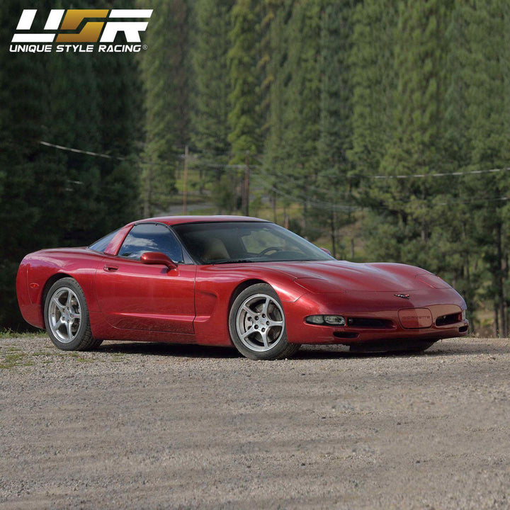 1997 - 2004 Chevrolet Corvette C5 Black Inner Housing Clear or Light Smoke Lens Front Bumper Signal Light