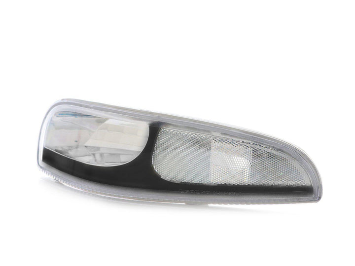 1997 - 2004 Chevrolet Corvette C5 Black Inner Housing Clear or Light Smoke Lens Front Bumper Signal Light