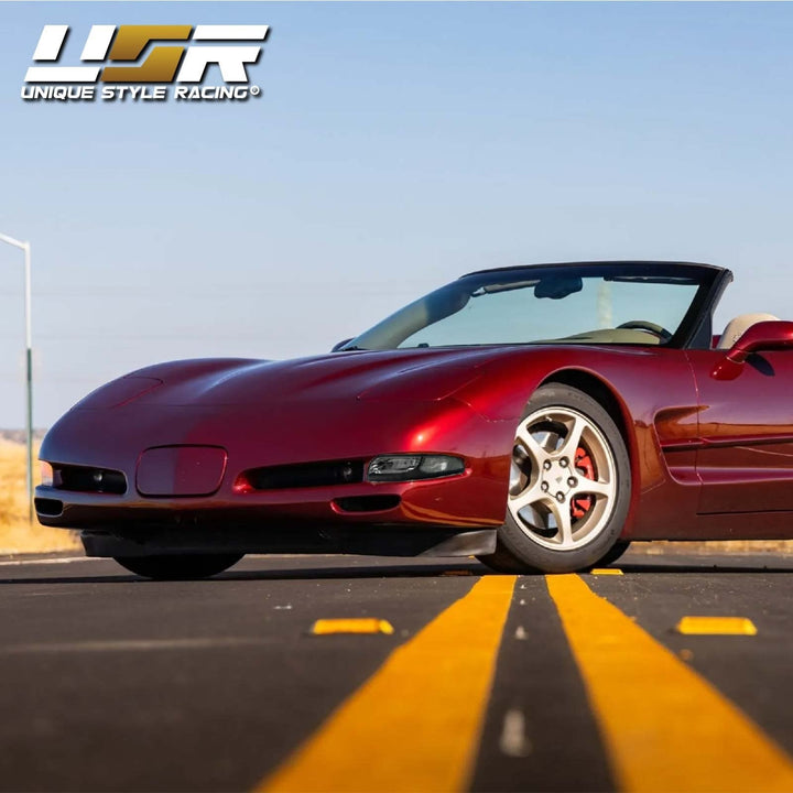 1997 - 2004 Chevrolet Corvette C5 Black Inner Housing Clear or Light Smoke Lens Front Bumper Signal Light