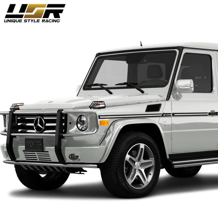 1986 - 2018 Mercedes W463 / W461 / W460 G Class Black Stainless Steel Turn Signal Light Guard