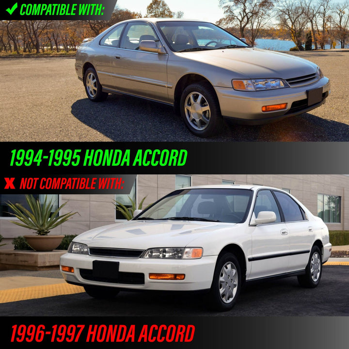 1994 - 1995 Honda Accord Clear, Smoke or Amber Front Bumper Signal Light
#lens-color_amber-lens