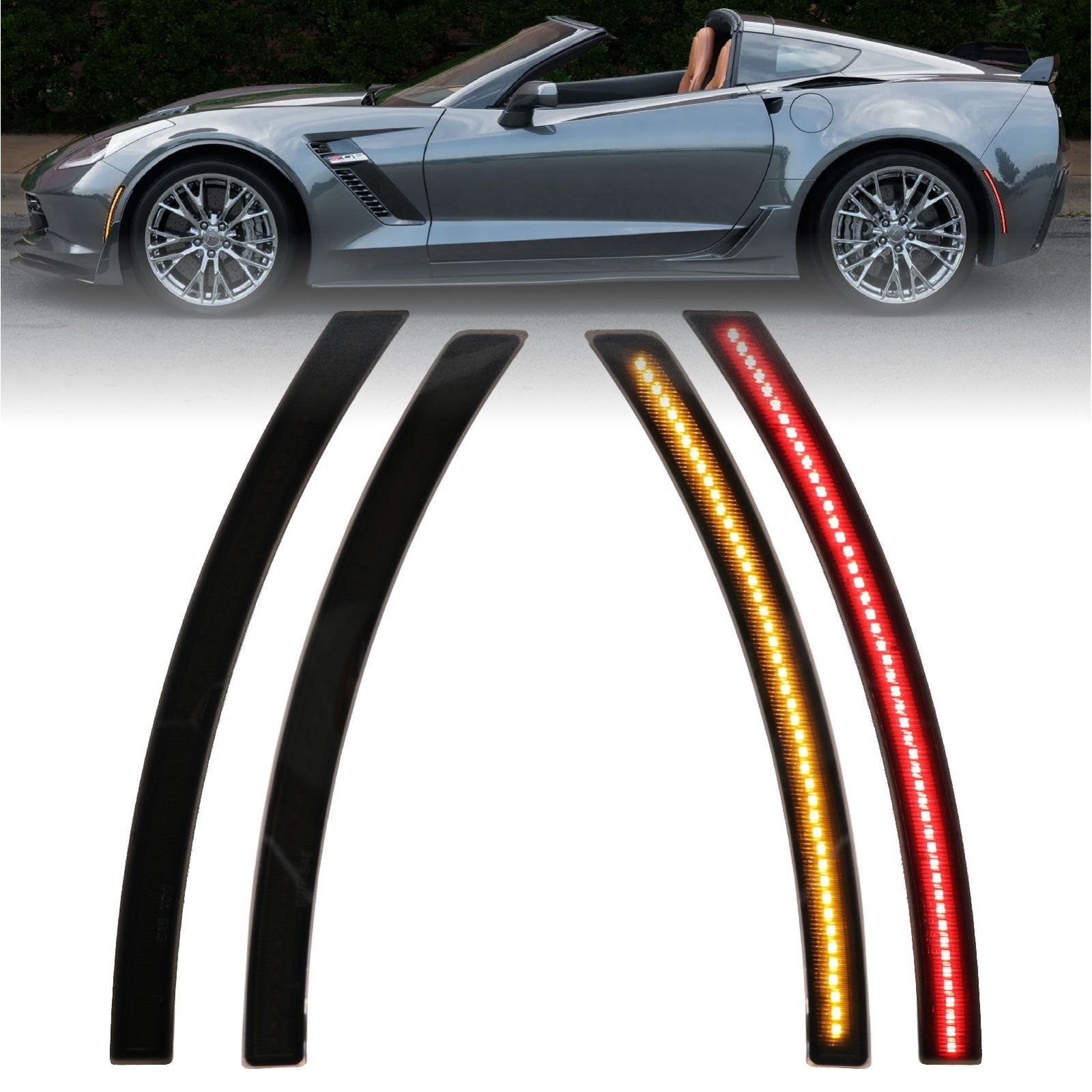 2014-2019 Chevrolet Corvette C7 USR Smoke Front and Rear 4 2014-2019 Chevrolet Corvette C7 USR Smoke Front and Rear 4