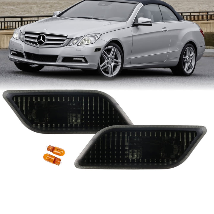 2010-2013 Mercedes E Class C207 Crystal Clear or Smoke Front Bumper Side Marker Light
#lens-color_smoke-lens