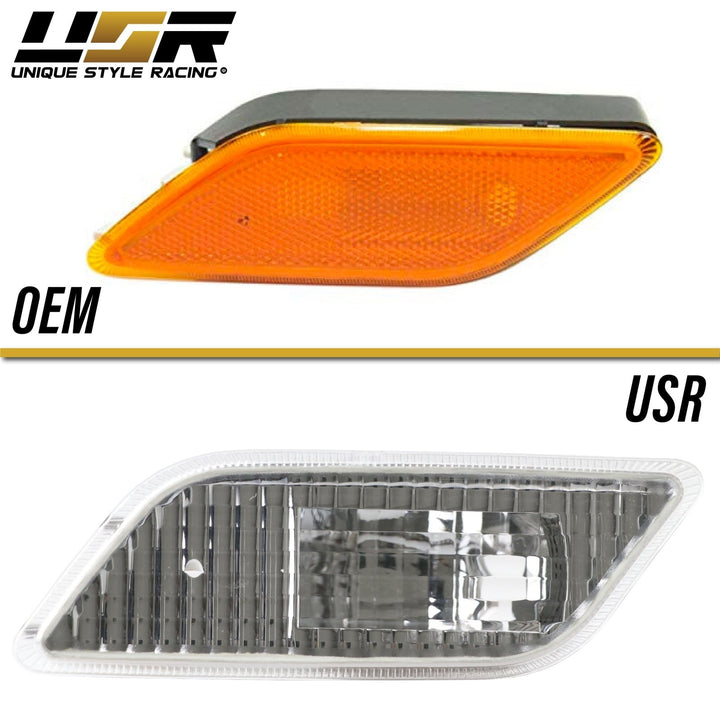 2010-2013 Mercedes E Class C207 Crystal Clear or Smoke Front Bumper Side Marker Light
#lens-color_clear-lens