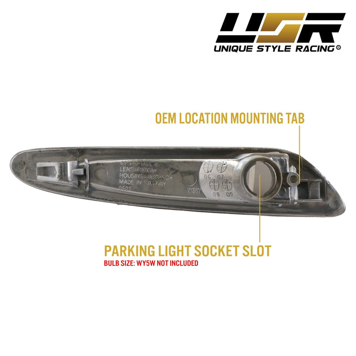 2003-2006 Mercedes SL Class R230 Clear or Smoke Front Bumper Side Marker Light
#lens-color_smoke-lens