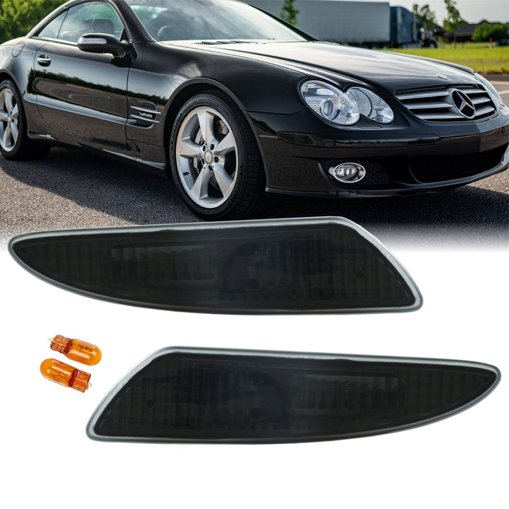 2007-2008 Mercedes SL Class R230 Clear or Smoke Front Bumper Side Marker Light
#lens-color_smoke-lens