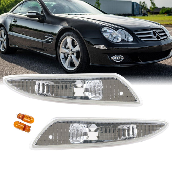 2007-2008 Mercedes SL Class R230 Clear or Smoke Front Bumper Side Marker Light
#lens-color_clear-lens