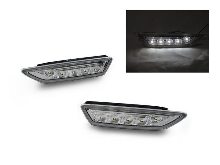 2009-2012 Mercedes R230 AMG SL63 & SL65 LED Clear or Smoke Front Bumper Side Marker Light
#lens-color_crystal-clear-lens-white-led