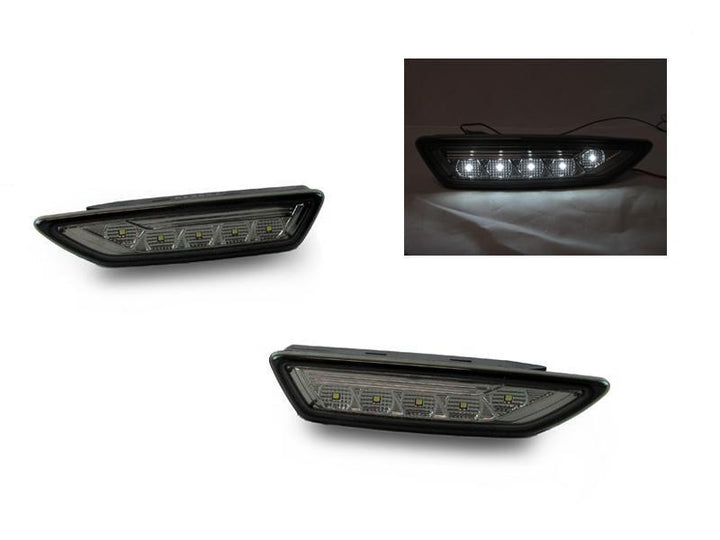 2009-2012 Mercedes R230 AMG SL63 & SL65 LED Clear or Smoke Front Bumper Side Marker Light
#lens-color_crystal-smoke-lens-white-led