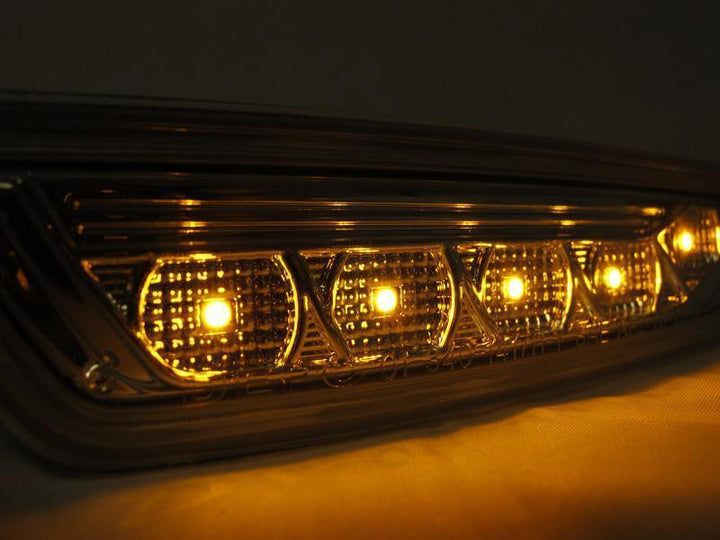 2009-2012 Mercedes R230 AMG SL63 & SL65 LED Clear or Smoke Front Bumper Side Marker Light
#lens-color_crystal-smoke-lens-amber-led