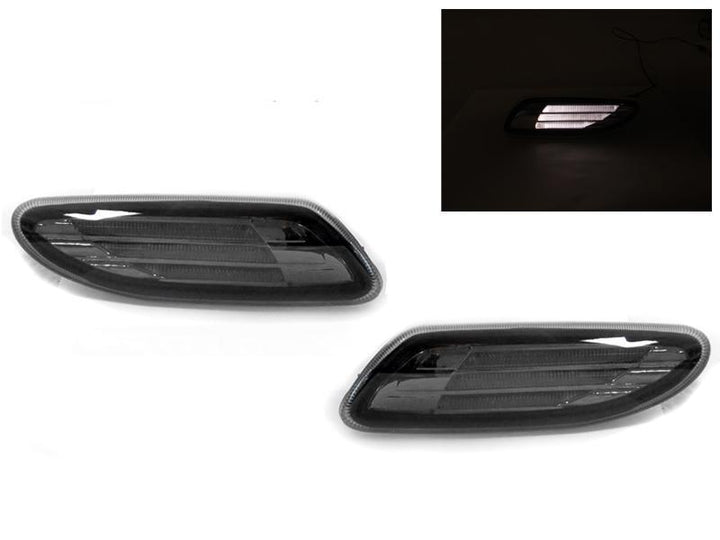 2001 - 2007 Mercedes C Class W203 Light Bar LED Clear or Smoke Front Bumper Side Marker Light