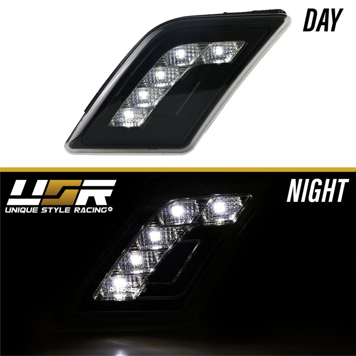 2009-2012 Mercedes R230 AMG SL63 & SL65 LED Clear or Smoke Front Bumper Side Marker Light
#lens-color_crystal-smoke-lens-white-led