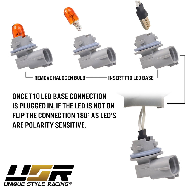 2009-2012 Mercedes R230 AMG SL63 & SL65 LED Clear or Smoke Front Bumper Side Marker Light
#lens-color_crystal-smoke-lens-white-led