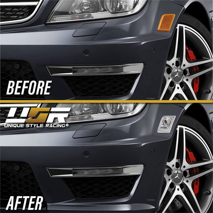 2009-2012 Mercedes R230 AMG SL63 / SL65 Crystal Clear or Smoke Front Bumper Side Marker Light
#lens-color_crystal-clear-lens