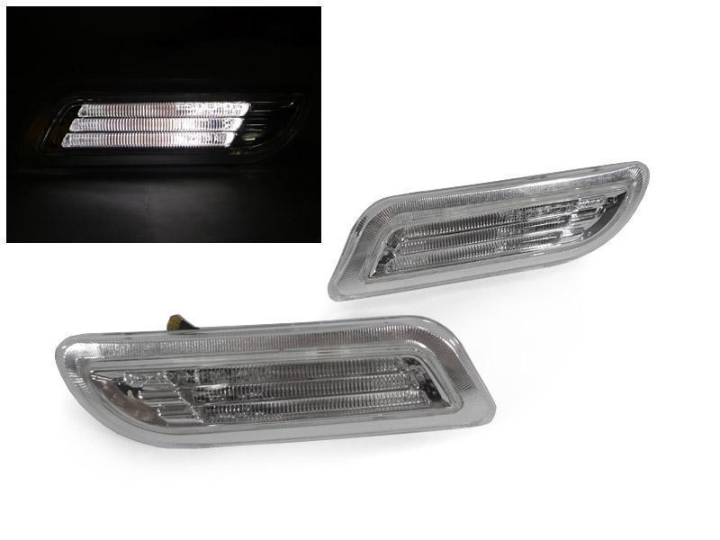 1998-2002 Mercedes CLK Class W208 Light Bar LED Clear or Smoke Front Bumper Side Marker Light
#lens-color_chrome-housing-clear-lens