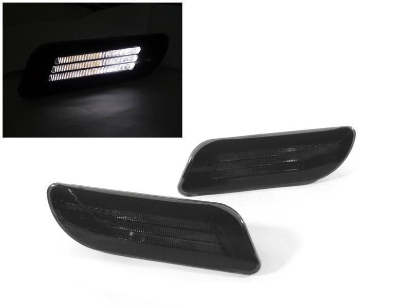 1998-2004 Mercedes SLK Class R170 Light Bar LED Clear or Smoke Front Bumper Side Marker Light
#lens-color_black-housing-smoke-lens-white-led