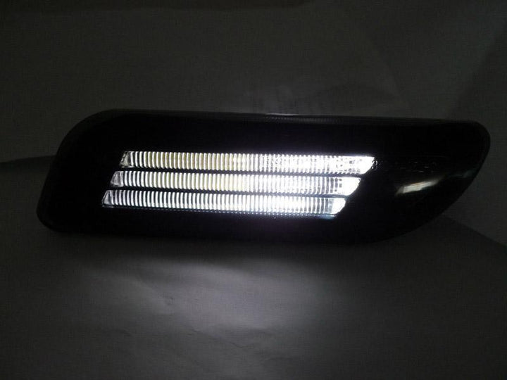 1998-2002 Mercedes CLK Class W208 Light Bar LED Clear or Smoke Front Bumper Side Marker Light
#lens-color_black-housing-smoke-lens