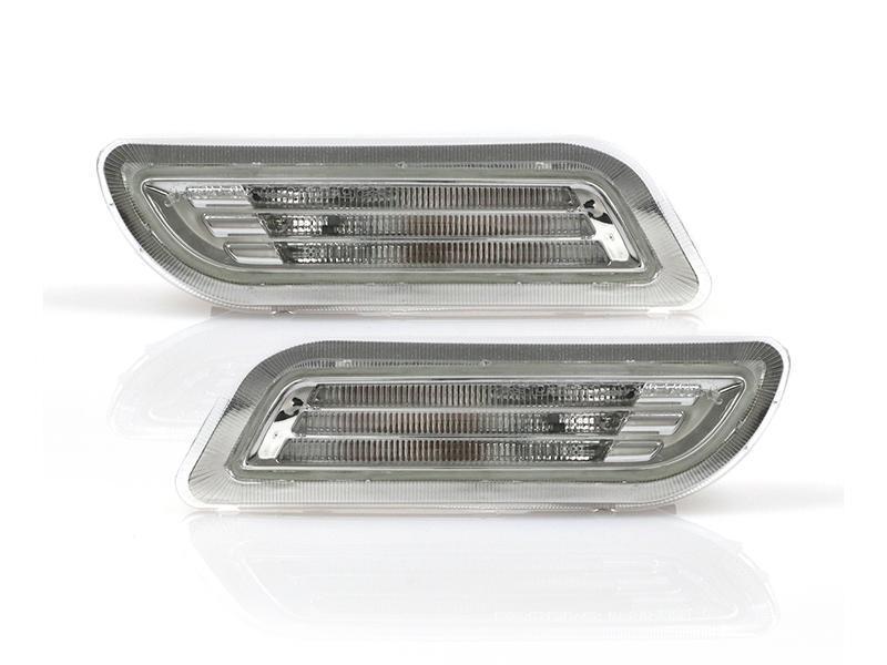 1998-2002 Mercedes CLK Class W208 Light Bar LED Clear or Smoke Front Bumper Side Marker Light
#lens-color_chrome-housing-clear-lens