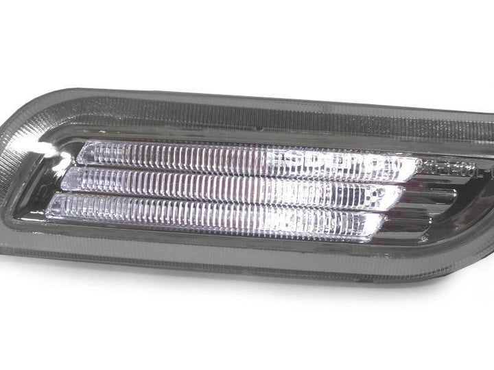 1998-2002 Mercedes CLK Class W208 Light Bar LED Clear or Smoke Front Bumper Side Marker Light
#lens-color_chrome-housing-clear-lens