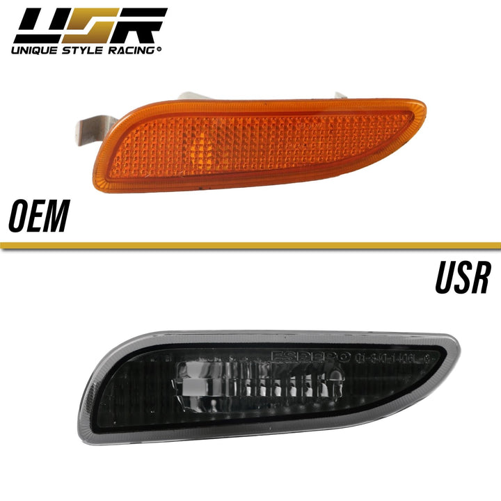 2003-2009 Mercedes CLK Class W209 Crystal Clear or Crystal Smoke Front Bumper Side Marker Light
#lens-color_crystal-smoke-lens