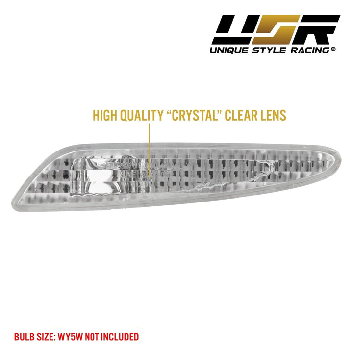 2003 - 2006 Mercedes E Class W211 Clear or Smoke Front Bumper Side Marker Light
#lens-color_clear-lens