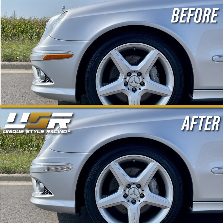 2007-2009 Mercedes E Class W211 Clear or Smoke Front Bumper Side Marker Light
#lens-color_crystal-clear-lens