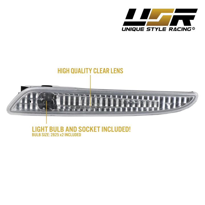 2007-2009 Mercedes E Class W211 Clear or Smoke Front Bumper Side Marker Light
#lens-color_crystal-clear-lens