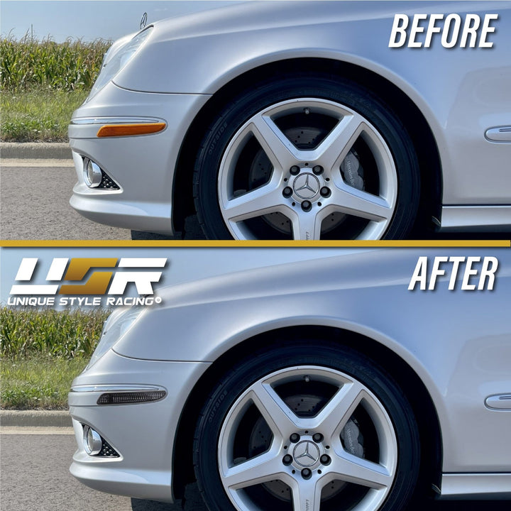 2007-2009 Mercedes E Class W211 Clear or Smoke Front Bumper Side Marker Light
#lens-color_crystal-smoke-lens