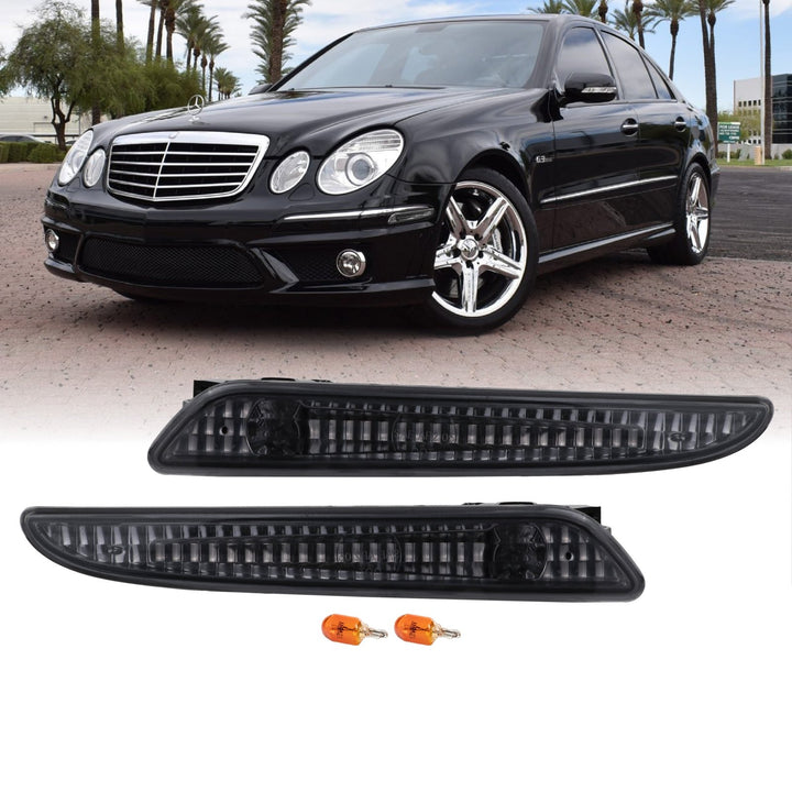 2007-2009 Mercedes E Class W211 Clear or Smoke Front Bumper Side Marker Light
#lens-color_crystal-smoke-lens