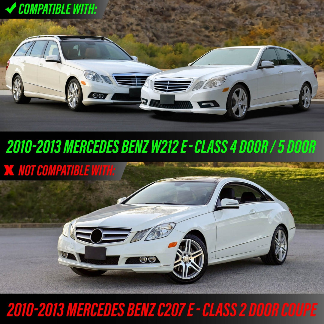 2010-2013 Mercedes E Class W212 Crystal Clear or Smoke Front Bumper Side Marker Light
#lens-color_crystal-smoke-lens