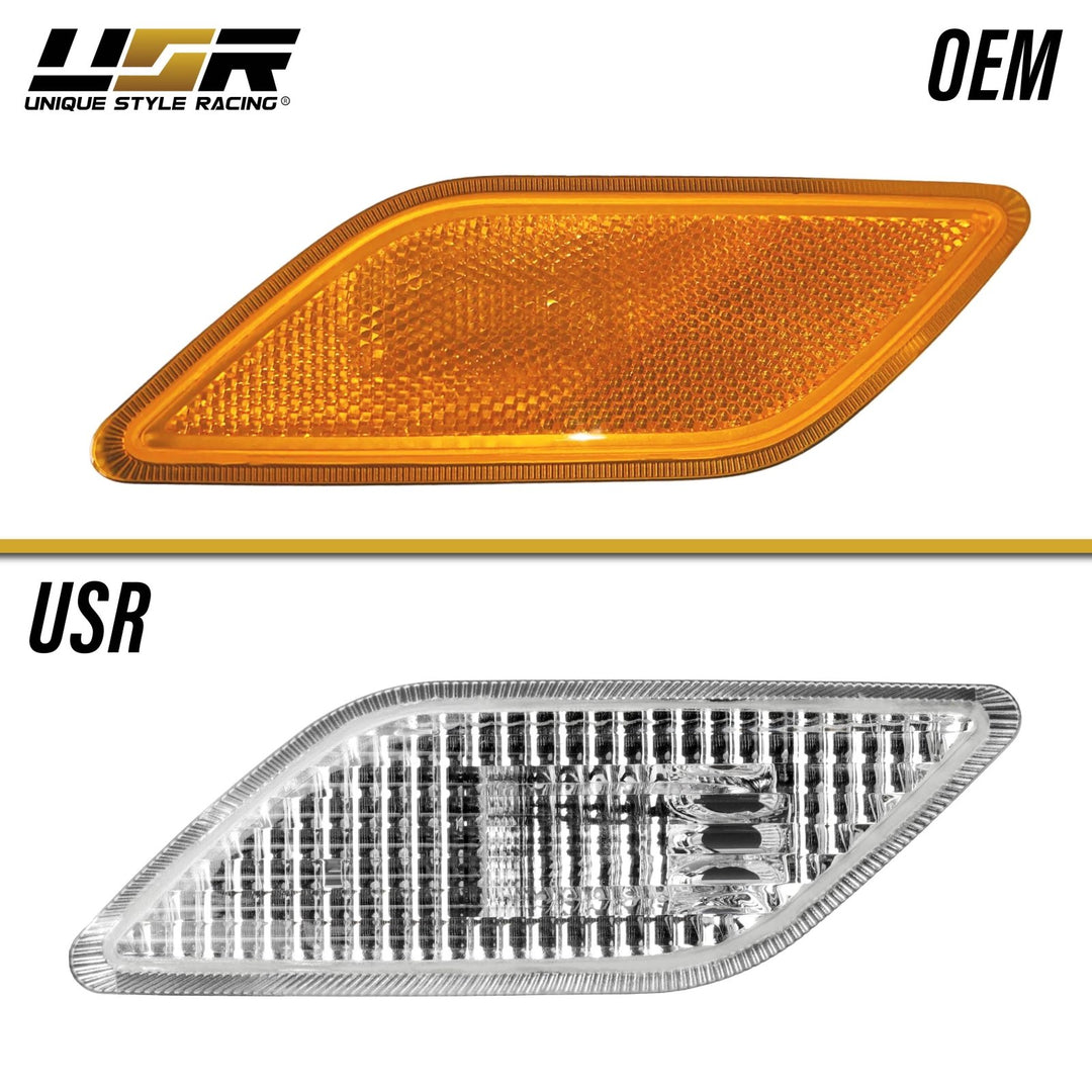 2010-2013 Mercedes E Class W212 Crystal Clear or Smoke Front Bumper Side Marker Light
#lens-color_crystal-clear-lens