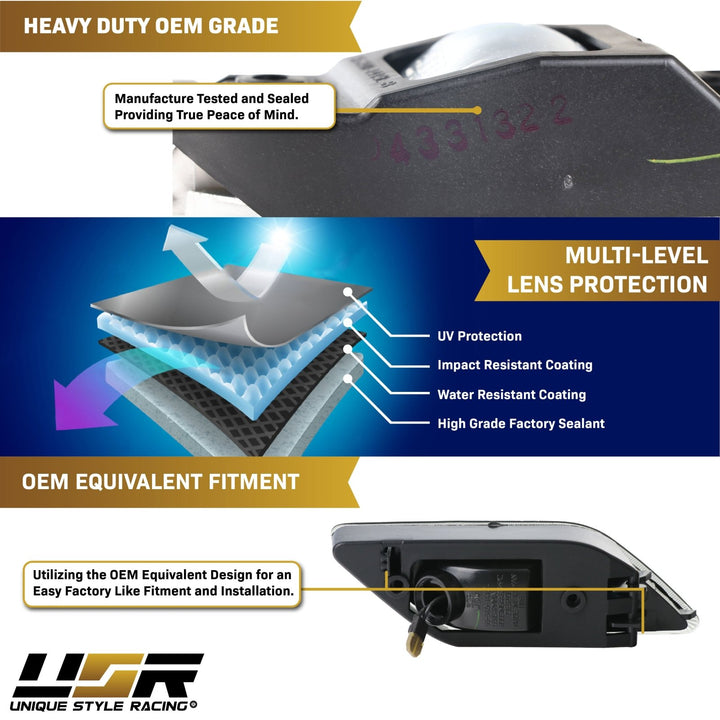 2010-2013 Mercedes E Class W212 4D / 5D LED Clear or Smoke Front Bumper Side Marker Light
#lens-color_smoke-lens-white-led-output