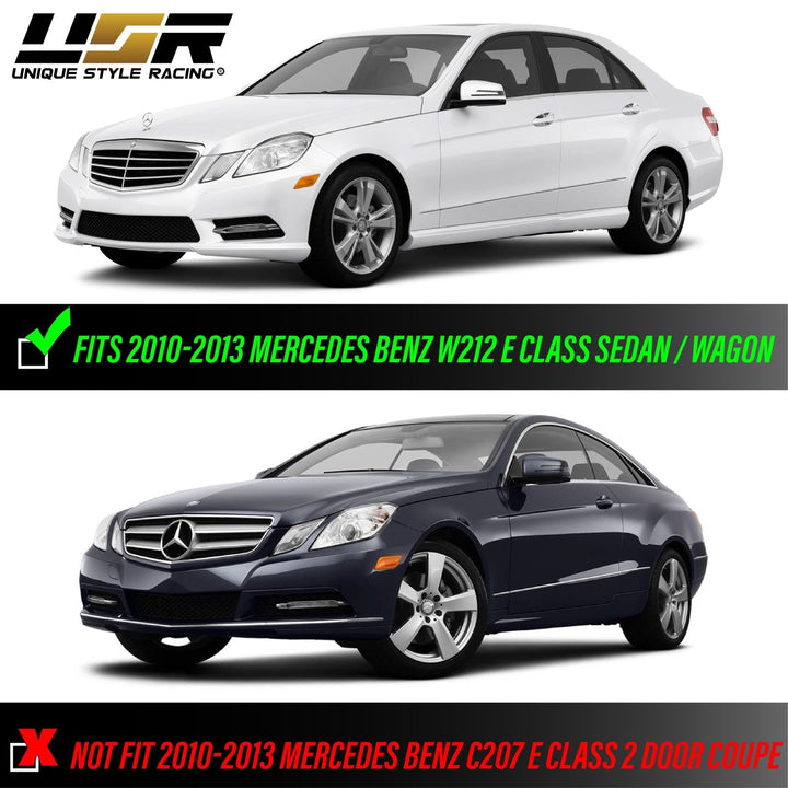 2010-2013 Mercedes E Class W212 4D / 5D LED Clear or Smoke Front Bumper Side Marker Light
#lens-color_smoke-lens-white-led-output