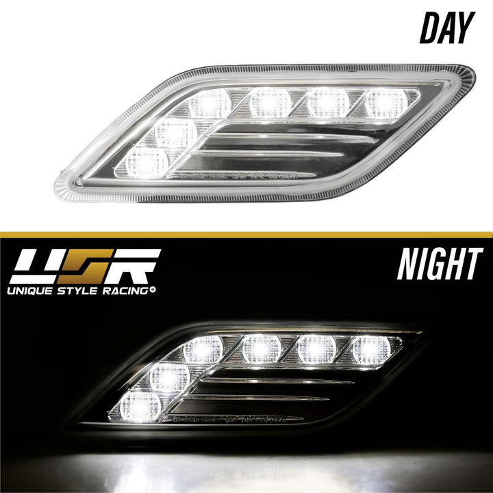 2010-2013 Mercedes E Class W212 4D / 5D LED Clear or Smoke Front Bumper Side Marker Light
#lens-color_clear-lens-white-led-output