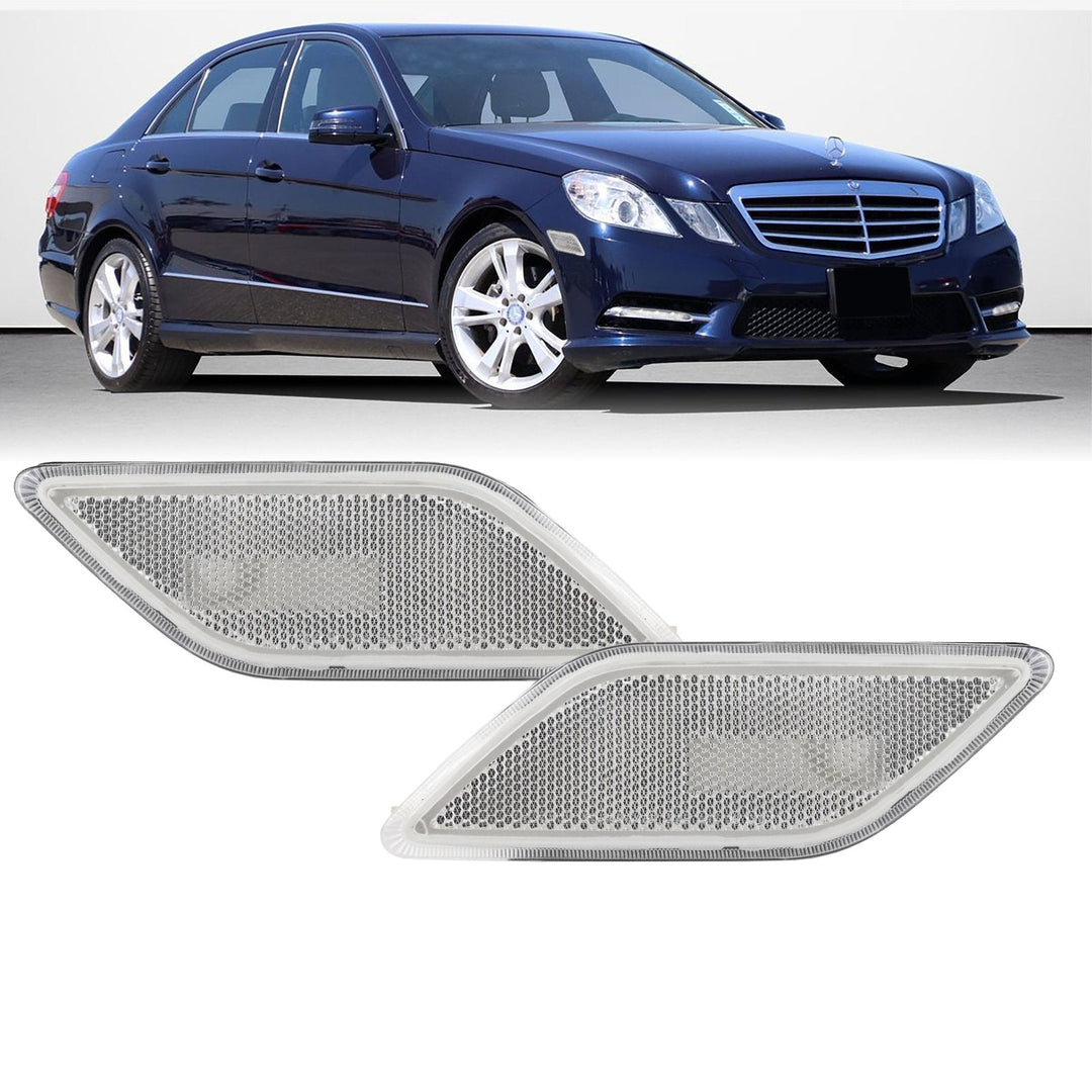2010 - 2013 Mercedes E Class W212 4D / 5D Clear Front Bumper Side Marker Light