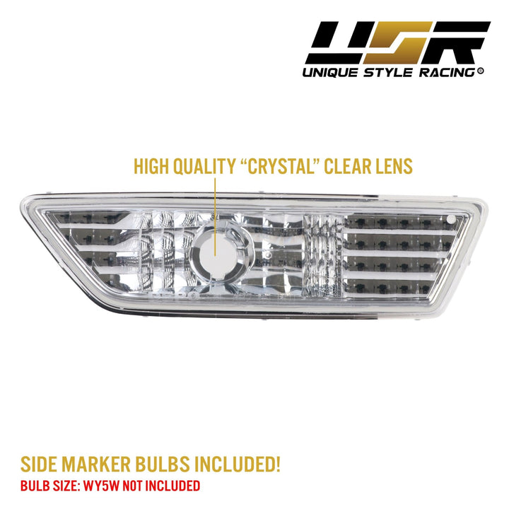 2012 - 2014 Mercedes CLS Class CLS550 W218 Crystal Clear or Smoke Bumper Side Marker Light
#color_clear