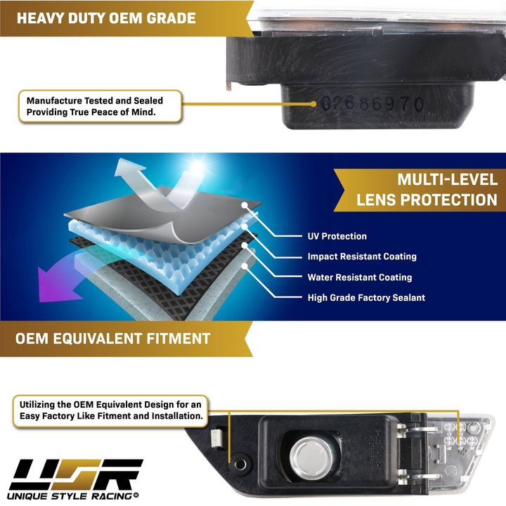 2012 - 2014 Mercedes CLS Class CLS550 W218 Crystal Clear or Smoke Bumper Side Marker Light
#color_clear