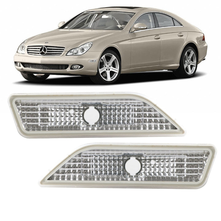 2006-2011 Mercedes CLS Class W219 Crystal Clear or Smoke Lens Front Bumper Side Marker Light
#lens-color_clear-lens