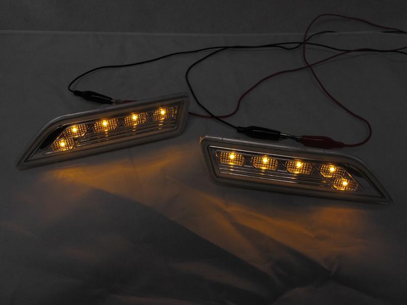 2006 - 2011 Mercedes CLS Class W219 Crystal Clear LED Front Bumper Side Marker Light