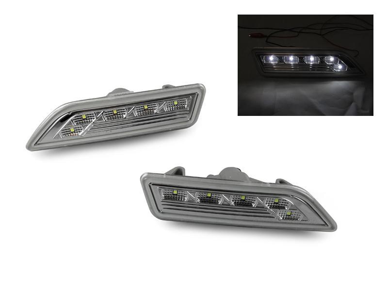 2006 - 2011 Mercedes CLS Class W219 Crystal Clear LED Front Bumper Side Marker Light