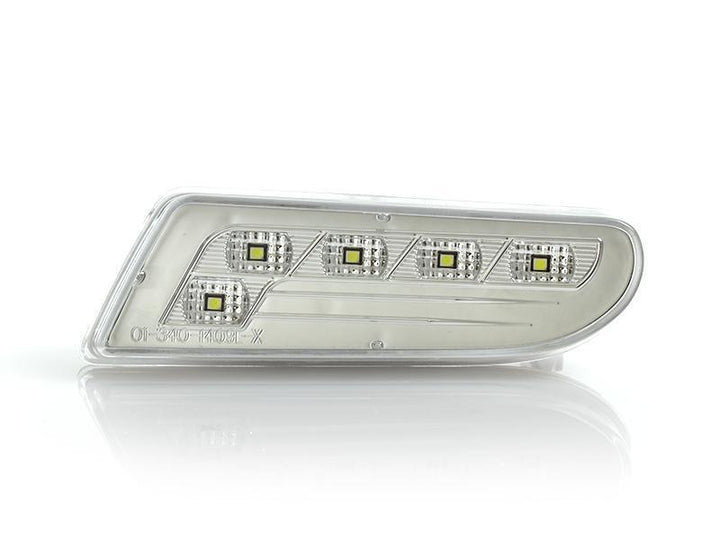 2000-2006 Mercedes S Class W220 Clear or Smoke Lens with Amber or White LED Front Bumper Side Marker Light
#lens-color_clear-lens-white-led