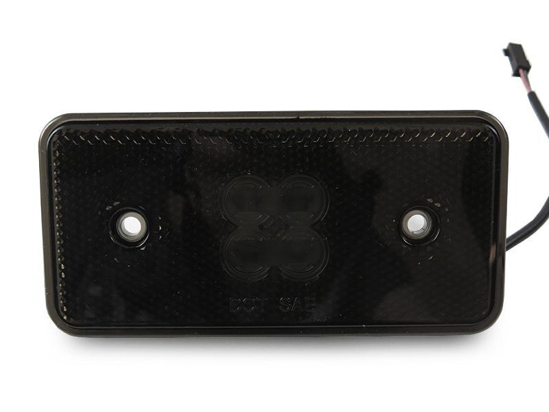 2002 - 2014 Mercedes Benz W463 G Wagon Chassis 4 PC Smoke Lens Front Amber and Rear Red LED Bumper Side Marker Light