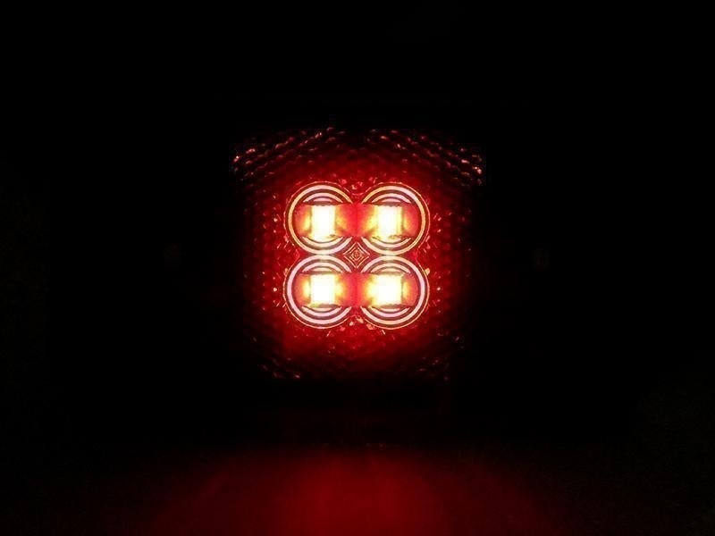 2002 - 2014 Mercedes Benz W463 G Wagon Chassis 4 PC Smoke Lens Front Amber and Rear Red LED Bumper Side Marker Light